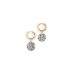  Nazlie Disc Drop Earrings – Black White
