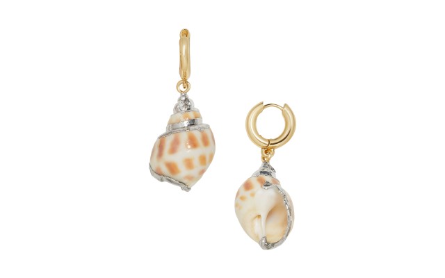  Women’s Kailua Shell Drop Earrings, Gold