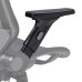 Bayside Furnishings Metrex IV Mesh Office Chair Fully Adjustable Armrests, Black