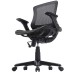 Bayside Furnishings Metrex IV Mesh Office Chair Fully Adjustable Armrests, Black