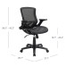 Bayside Furnishings Metrex IV Mesh Office Chair Fully Adjustable Armrests, Black