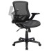 Bayside Furnishings Metrex IV Mesh Office Chair Fully Adjustable Armrests, Black