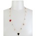  Gold-Tone Crystal Multi-Charm 35″ Adjustable Necklace