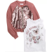  Big Girls 2-Pc. Flip Sequins Bomber Jacket & Just Believe Tank Top Large