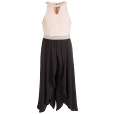 Beautees Big Girls Embellished Lace Jumpsuit (Pastel Pink, 14)