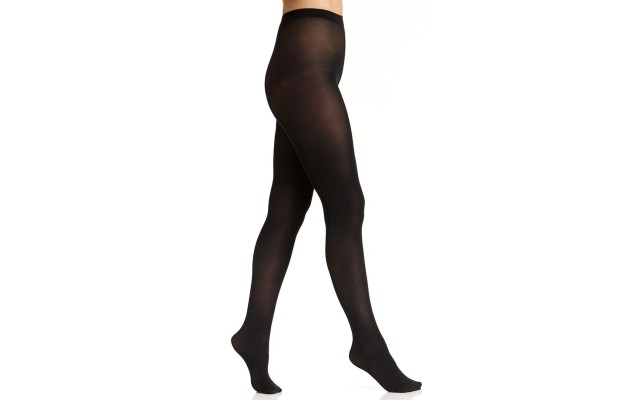  Women’s Luxe Opaque Tights (Black, 3X-4X)