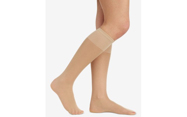  Women’s Sheer Support Knee Highs (Nude, 8-11)
