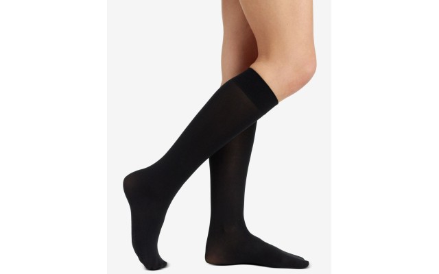  Women’s Trend Opaque Trouser Socks (Black, 9-11)