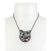  Multi-Crystal Cat Face Pendant Necklace