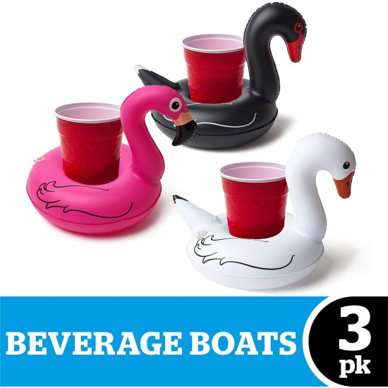  Inflatable Buffet and Salad Bar, Holds Drinks, Snacks and More, Multi Color Flamingo