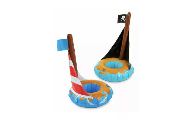  Inflatable Buffet and Salad Bar, Holds Drinks, Snacks and More, Sail Boats