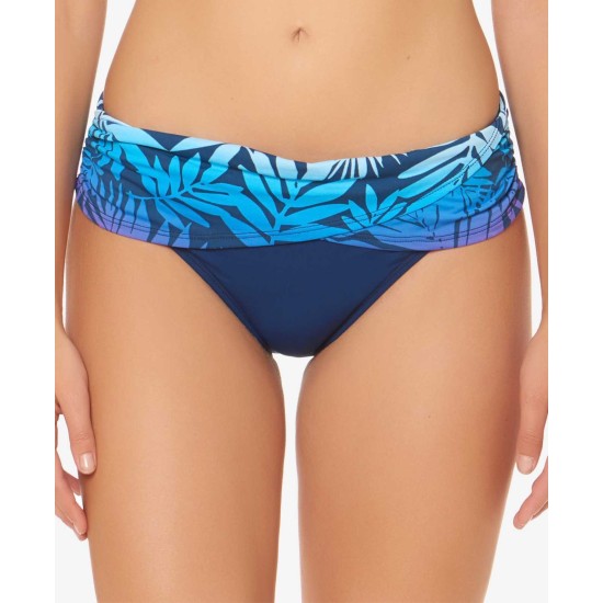 Bleu Rod Beattie Women’s  Banded Hipster Bottoms Swimsuit, Blue/multi, 12