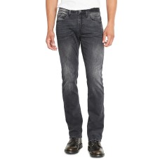 Buffalo David Bitton Men’s Straight Fit Six-X Jeans (Black, 32×32)