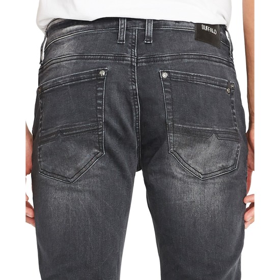  Men’s Straight Fit Six-X Jeans (Black, 32×32)