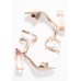 Call It Spring Ocalide Ankle Strap Block Heel Sandals, (Light Pink, 7)