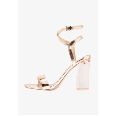 Call It Spring Ocalide Ankle Strap Block Heel Sandals, (Light Pink, 7)