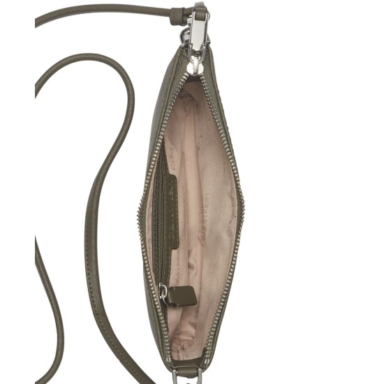  Hayden Saffiano Leather Chain Crossbody Handbag, Green