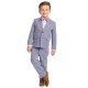  Little Boys 4-Pc. Blue Dobby Suit Sets, Blue, 2T