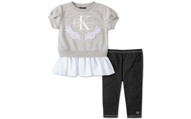  Little Girls 2-Pc. Peplum Sweatshirt & Leggings (Assorted, 6X)