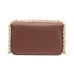  Lock Leather Shoulder Bag, Brown