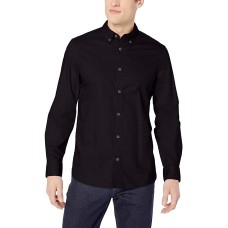 Calvin Klein Men Long Sleeve Cotton Stretch Casual Button Down Oxford Shirts