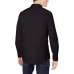  Men Long Sleeve Cotton Stretch Casual Button Down Oxford Shirts, Black, Large