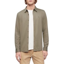 Calvin Klein Men Long Sleeve Cotton Stretch Casual Button Down Oxford Shirts