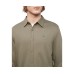  Men Long Sleeve Cotton Stretch Casual Button Down Oxford Shirts, Green, Large