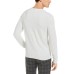  Men Long Sleeve Liquid Touch Crew Neck Sweaters, Pale Grey Heather, Large