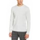  Men Long Sleeve Liquid Touch Crew Neck Sweaters, Pale Grey Heather, X-Large