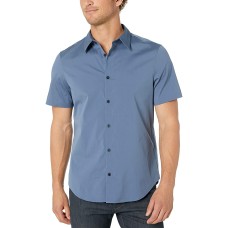 Calvin Klein Men's Classic-Fit Stretch Solid Shirt