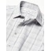  Men's Dress Shirt Non Iron Stretch Slim Fit Check, Beige/Multi, 15.5X32-33
