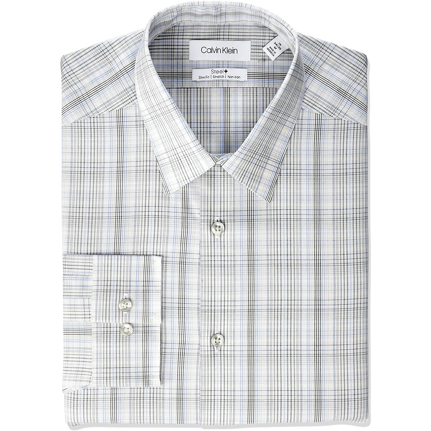 Dress Shirt Non Iron Stretch Slim Fit 