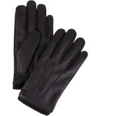 Calvin Klein Men's Faux-Leather Gloves