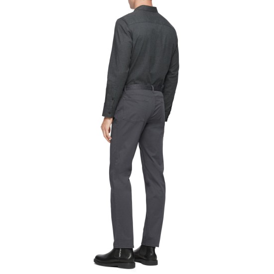  Men’s Flannel Classic-Fit Shirt (Dark Gray, XL)