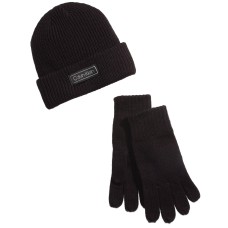 Calvin Klein Men’s Hat and Glove Set (Black)