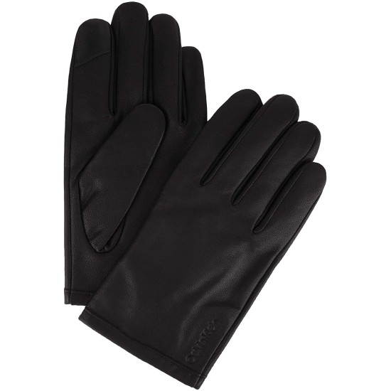  Men’s Leather Gloves (Black, XL)