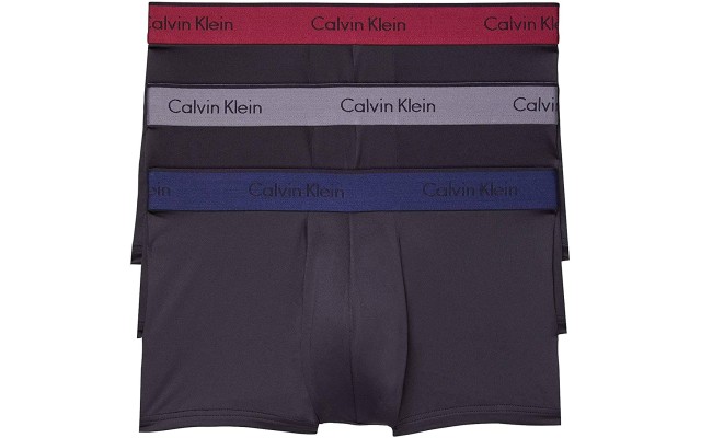  Men’s Low Stretch Microfiber Rise Trunks (Multi, L)