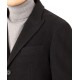  Men's Regular Slim Fit Overcoats, Black, 40R