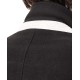  Men's Regular Slim Fit Overcoats, Black, 46R