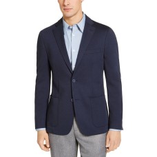 Calvin Klein Mens Slim-Fit Knit Sport Coat,Navy, 44 T