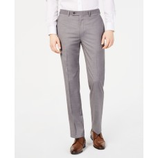 Calvin Klein Mens Slim-Fit Performance Stretch Wrinkle-Resistant Dress Pants (Light Grey 40×30)