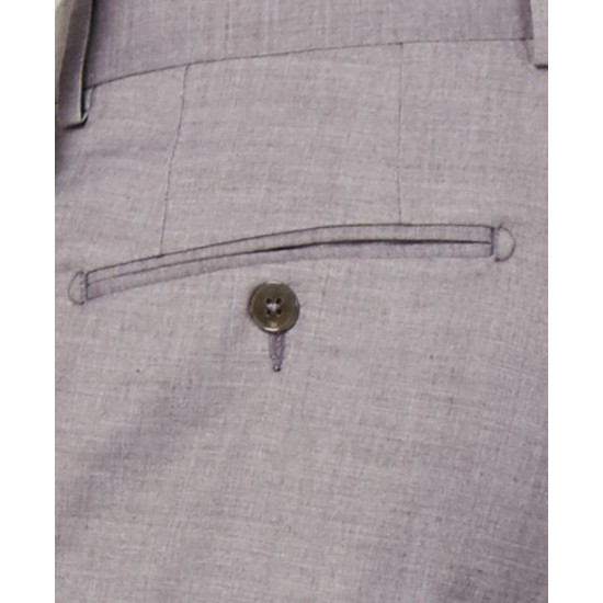  Mens Slim-Fit Performance Stretch Wrinkle-Resistant Dress Pants (Light Grey 40×30)