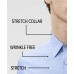  Men’s Slim-Fit Stretch Flex Collar Dress Shirt (Gray, 15.5X32-33)