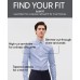  Men’s Slim-Fit Stretch Flex Collar Dress Shirt (Gray, 15.5X32-33)
