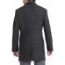  Men's Slim Fit Wool Blend Overcoat Jacket Coat, Gray, 46R