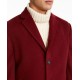  Men's Slim Fit Wool Blend Overcoat Jacket Coat, Red, 38R