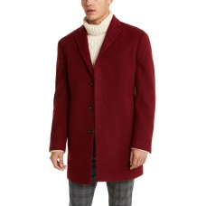 Calvin Klein Men's Slim Fit Wool Blend Overcoat Jacket Coat