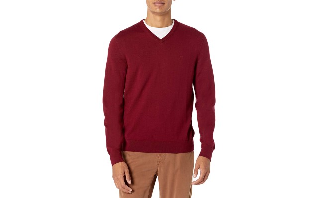  Merino V-neck Logo (Dark Purple, XX-Large)