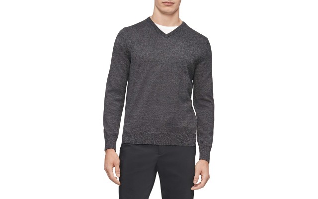   Merino V-neck Logo (Gray, XX-Large)